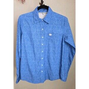 Women's Blue Paisley Cinch Western/Rodeo Shirt Size XS